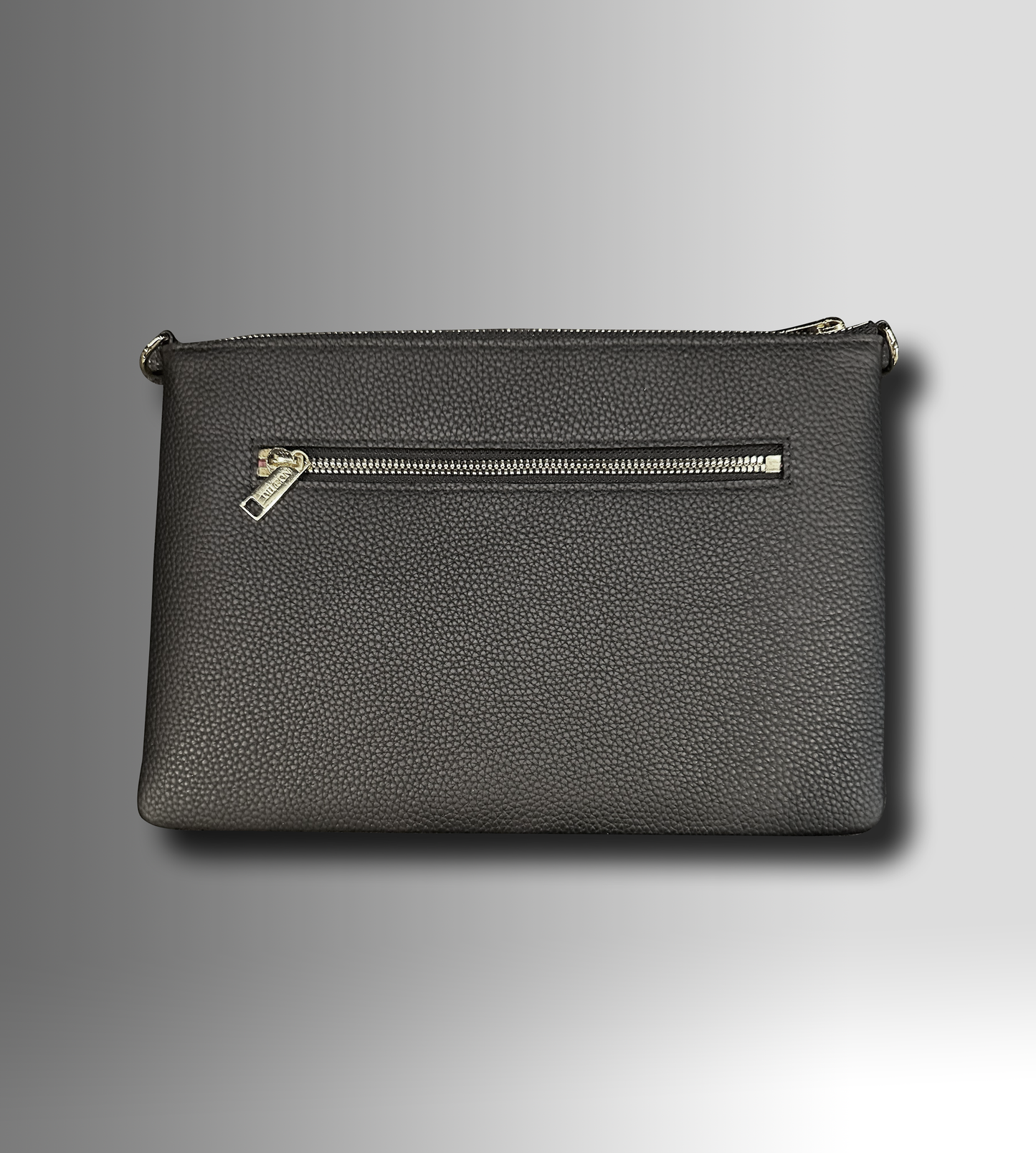 DESIGNER CROSSBODY CLUTCH IN OBSEDIAN TOGO