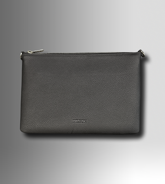 DESIGNER CROSSBODY CLUTCH IN OBSEDIAN TOGO